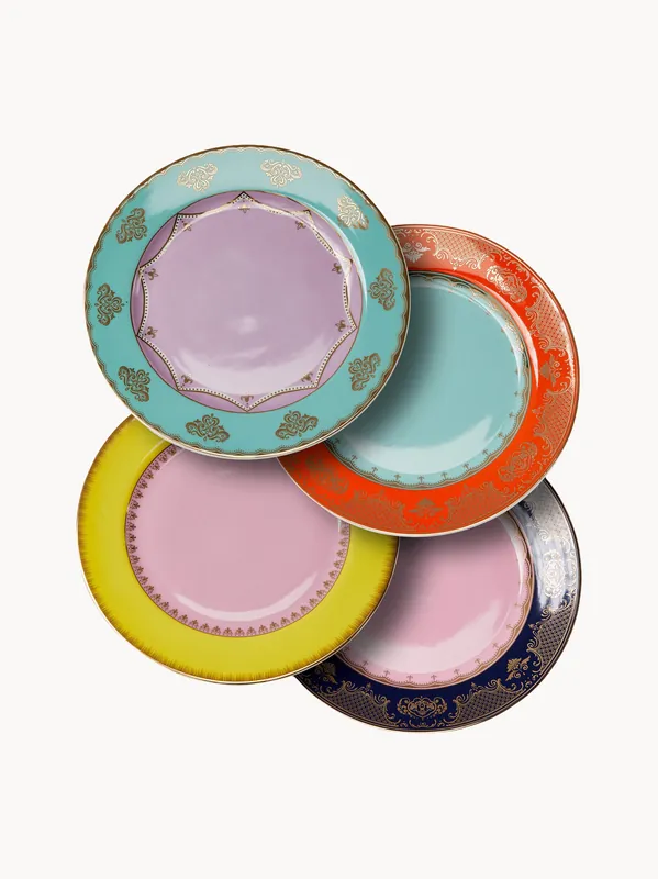 Platos llanos de porcelana Grandpa, set de 4 - POLSPOTTEN