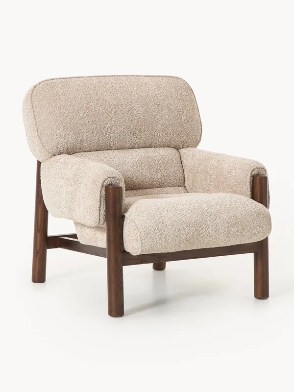 Sillón de borreguillo bouclé Calum - Westwing Collection