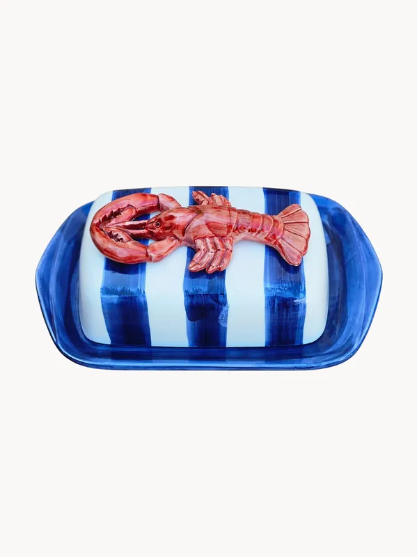 Mantequillera pintada a mano Lobster - Les Ottomans