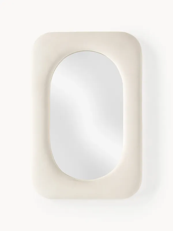 Espejo de pared con marco de terciopelo Zola - Westwing Collection