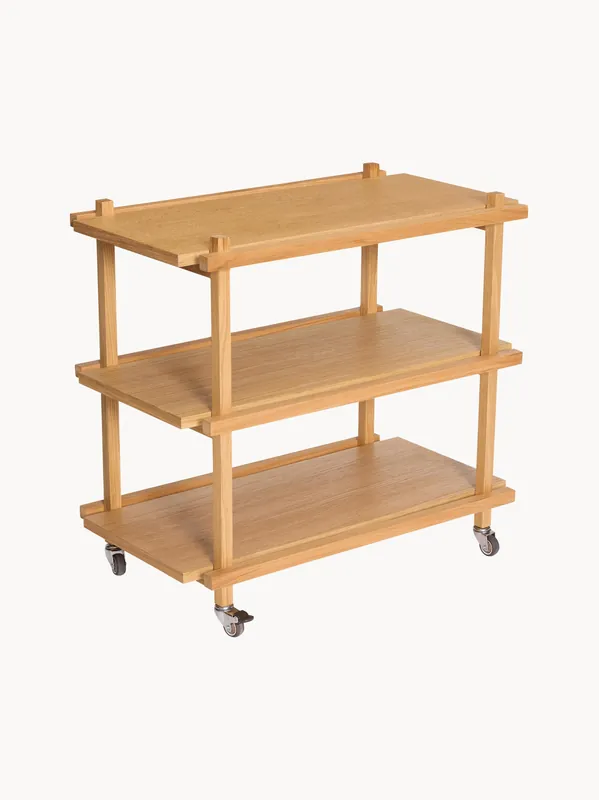 Carrito de bebidas de madera Crayon - Hübsch