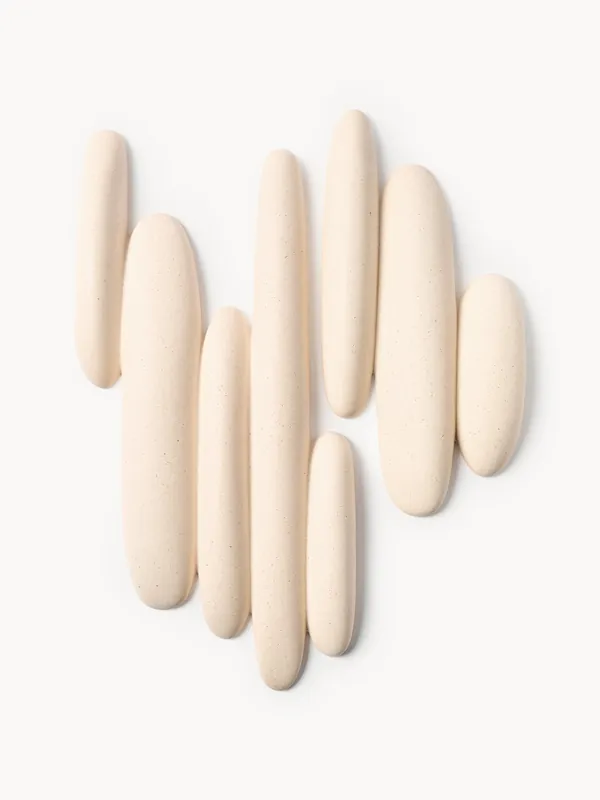Objetos de pared con efecto arena Fizan, set de 2 - Westwing Collection