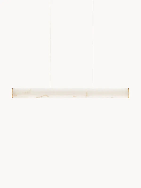 Lámpara de techo LED grande regulable de alabastro Nolia - Nova Luce