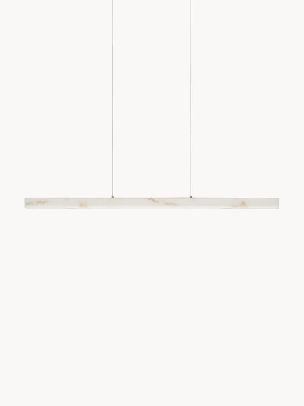 Lámpara de techo LED grande de alabastro Vaster, regulable - Nova Luce