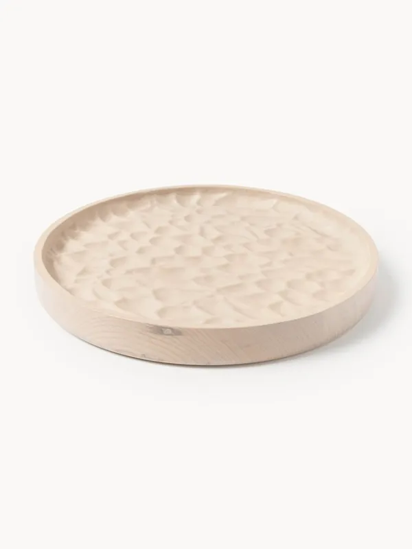 Bandeja decorativa de madera de fresno Camila, Ø 25 cm - Westwing Collection