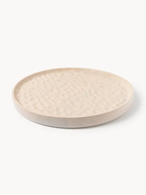Bandeja decorativa de madera de fresno Camila, Ø 35 cm - Westwing Collection