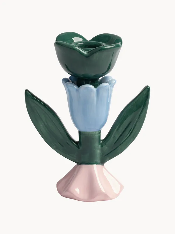 Candelabro pintado a mano Blume - &klevering