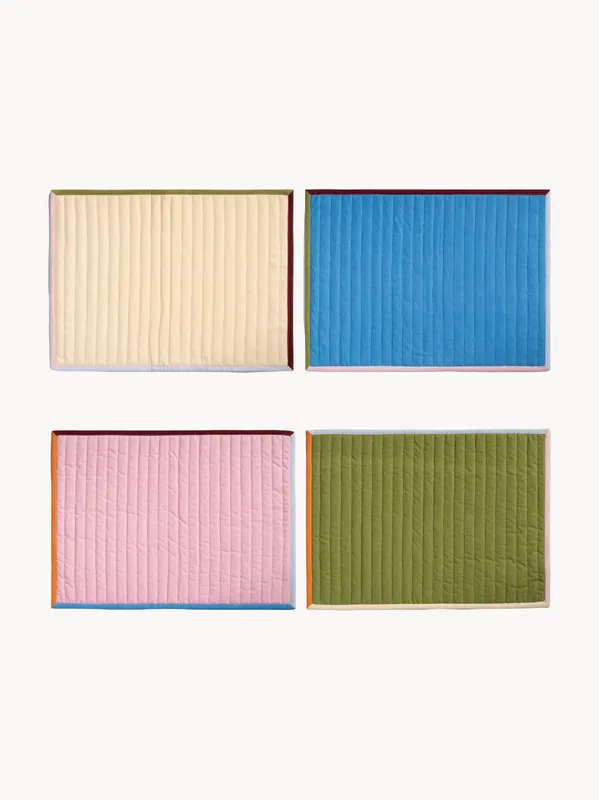 Manteles individuales artesanales Stitch, set de 4 - &klevering