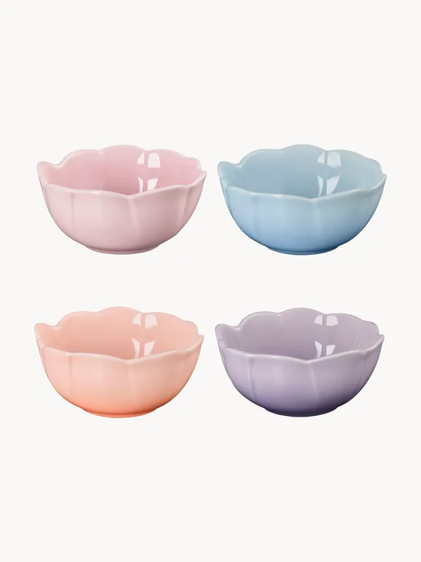 Cuencos pequeños Petal, set de 4 - LE CREUSET