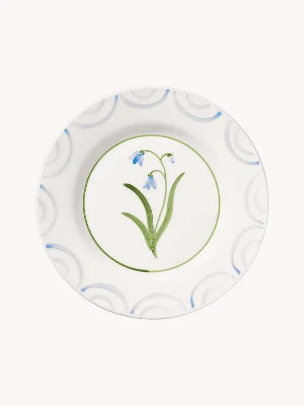 Plato de desayuno pintado a mano Cottage Flower - Pick a Poppy