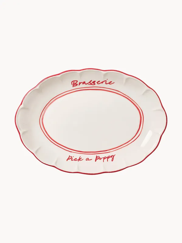 Bandeja de servir pintada a mano Bistro - Pick a Poppy