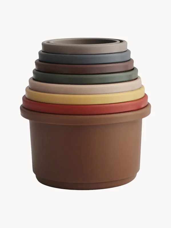 Vasos apilables Nani, set de 8 - Mushie
