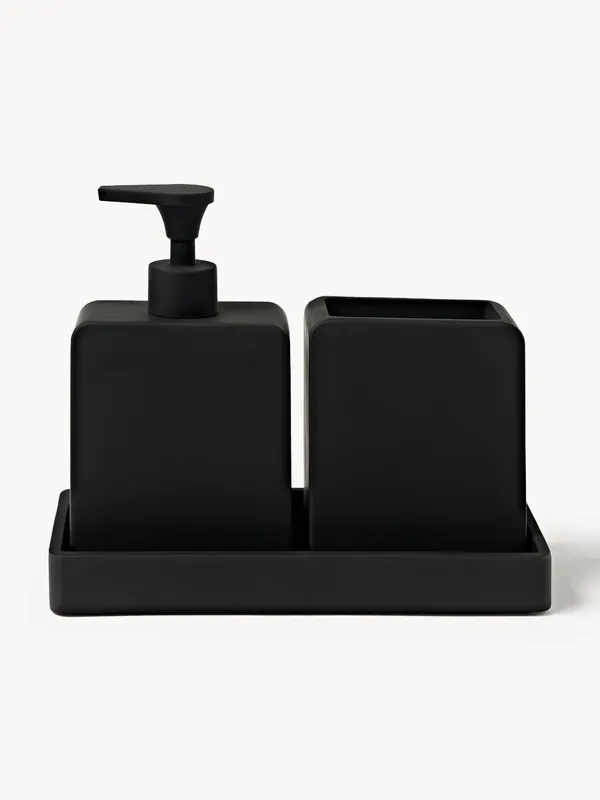Accesorios de baño Loa, set de 3 - Westwing Collection