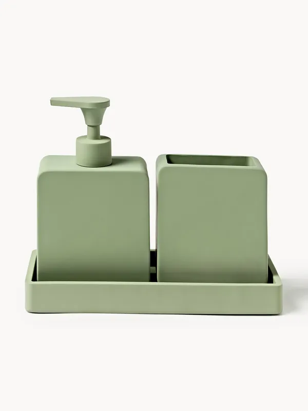 Accesorios de baño Loa, set de 3 - Westwing Collection
