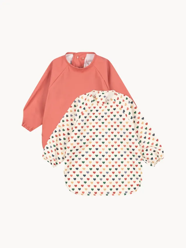 Baberos con mangas Faded Rose, set de 2 - Konges Slojd