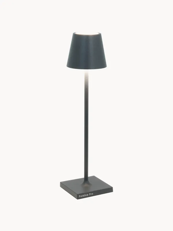 Lámpara de mesa LED regulable Poldina Pro Micro, portátil - Zafferano