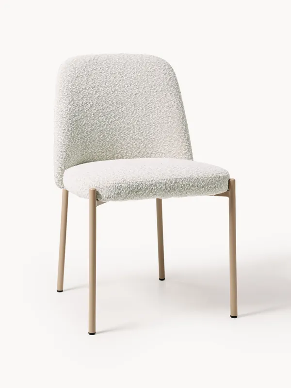 Silla de comedor tapizada en bouclé Felicia - Westwing Collection