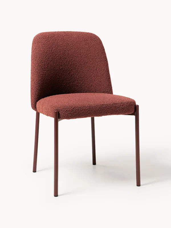 Silla de comedor tapizada en bouclé Felicia - Westwing Collection