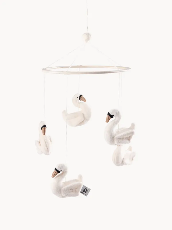 Móvil artesanal Swans - Sebra