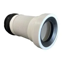 Manguito evacuacion inodoro 380-670mm ext pp t-118 hidrotecnoagua