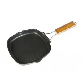 Grill rayado induccion aluminio forjado ecostone 28 x 28cm wecook