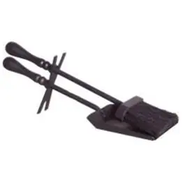 Recogedor limpia chimenea y escoba 38cm vivahogar