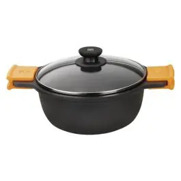 Cazuela alta aluminio fundido con tapa efficient 28 cm induccion bra