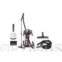Aspirador solidos/liquidos inox 30 l 1400 w rubi