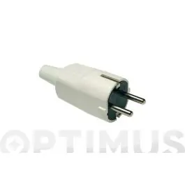 Clavija bipolar 16a goma blanco famatel