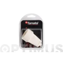 Base movil 10/16a blanco famatel