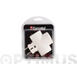 Adaptador 10/16a 3 tomas famatel