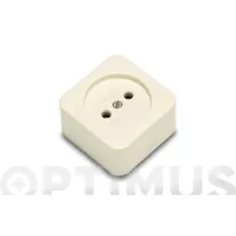 Base enchufe bipolar 10-16a porcelana famatel
