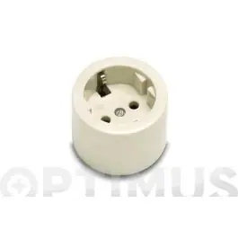 Base enchufar bipolar tt.lt 10-16a blanco porcelana famatel