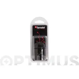 Portalamparas liso e-27 negro famatel