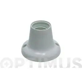 Portalamparas zocalo recto e-27 blanco famatel