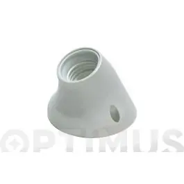 Portalamparas zocalo curvo e-27 blanco famatel