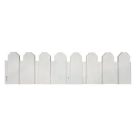 Bordura polietileno sierra border blanco pack 4 uds 20 x 80 cm nortene