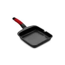 Grill plancha liso c/m ind al/fu ne/ro premiere bra 28 cm