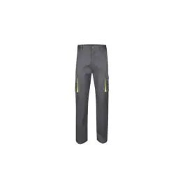 Pantalon stretch 240 gr fluor match gris / amarillo talla 52 velilla