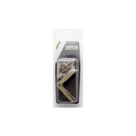 Angulo soporte reforzado bicromatado 40 mm 4uds nivel