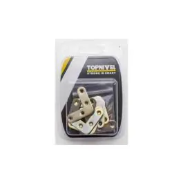 Escuadra soporte plana nivel bicromatado 40mm 8uds