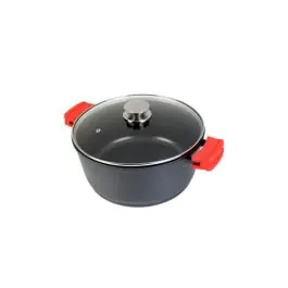 Cacerola alta induccion aluminio fundido ecostone 28 cm con tapa wecook