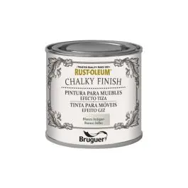 Pintura efecto tiza chalky finish 125 ml blanco antiguo rust-oleum