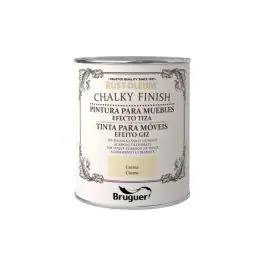 Pintura efecto tiza chalky finish 750 ml crema rust-oleum