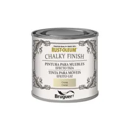 Pintura efecto tiza chalky finish 125 ml crema rust-oleum