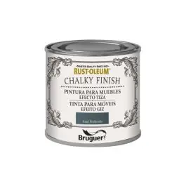 Pintura efecto tiza chalky finish 125 ml azul profundo rust-oleum