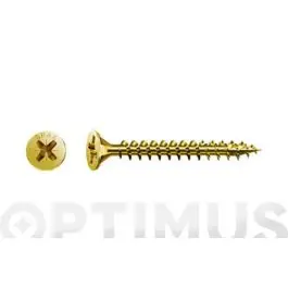 Tornillo madera cabeza plana pozi bicromatado 3,5x 12 paquete l 300 unid spax