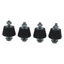 Amortiguador aire acondicionado 35 kg negro 4 piezas micel