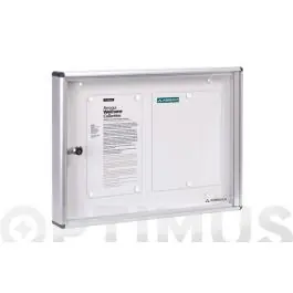 Panel de anuncios horizontal plata 48x35x5 cm arregui