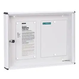 Panel de anuncios horizontal blanco 48x35x5 cm arregui